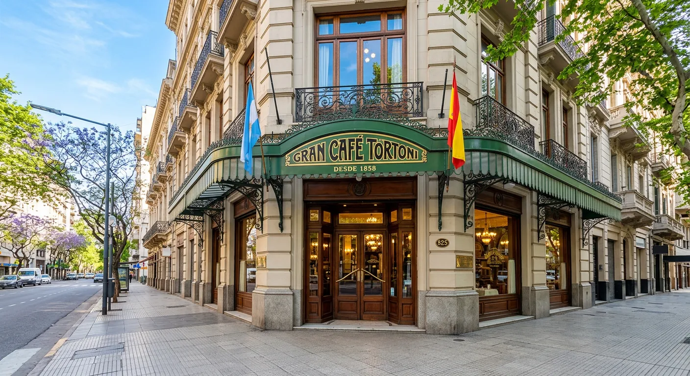 Café Tortoni, the historic marble and wood café on Avenida de Mayo