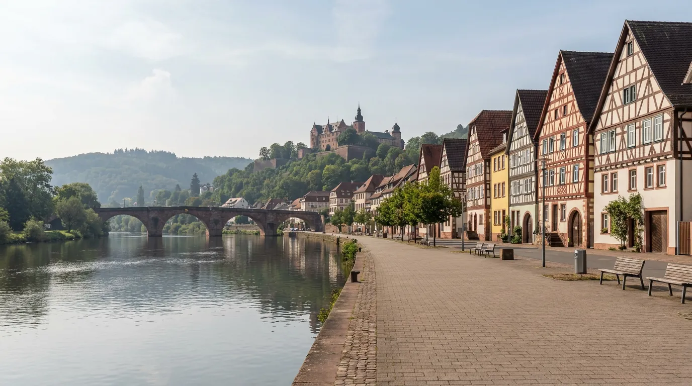 Uferpromenade am Main in Miltenberg