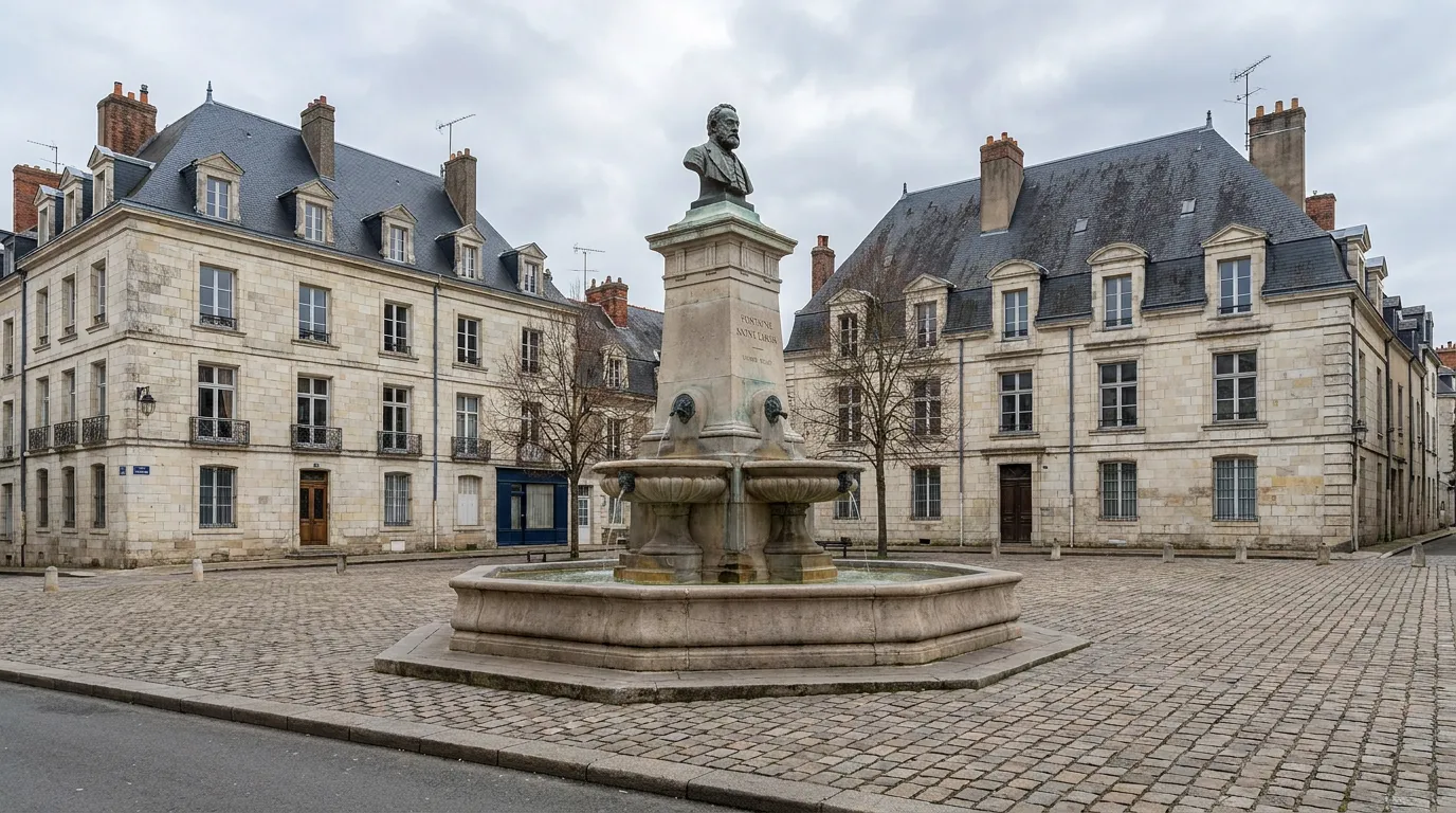 Victor Hugo Fontein, verborgen pareltje tijdens de wandeling door Blois