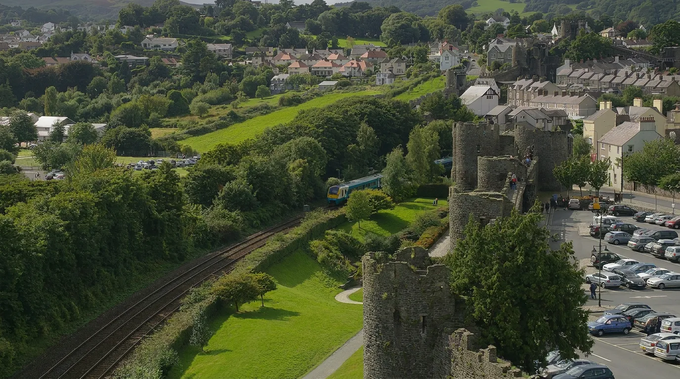 Conwy Castle, o castelo medieval que domina a vila murada de Conwy