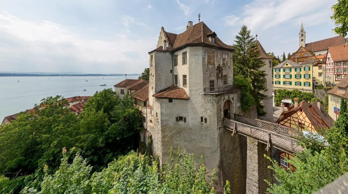 Burg Meersburg, el castillo viejo sobre el lago de Constanza