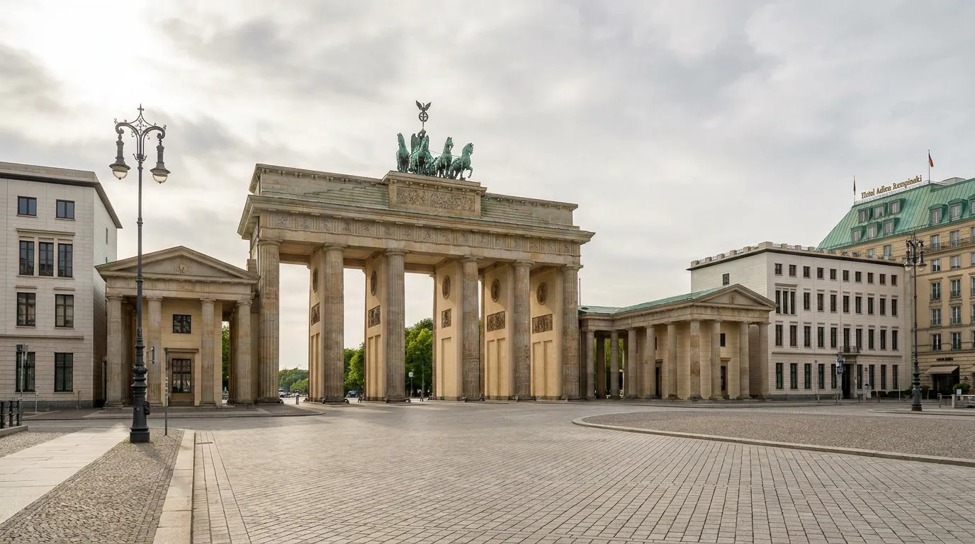 Puerta de Brandeburgo en Berlín, uno de los mejores sitios para fotos de la ruta
