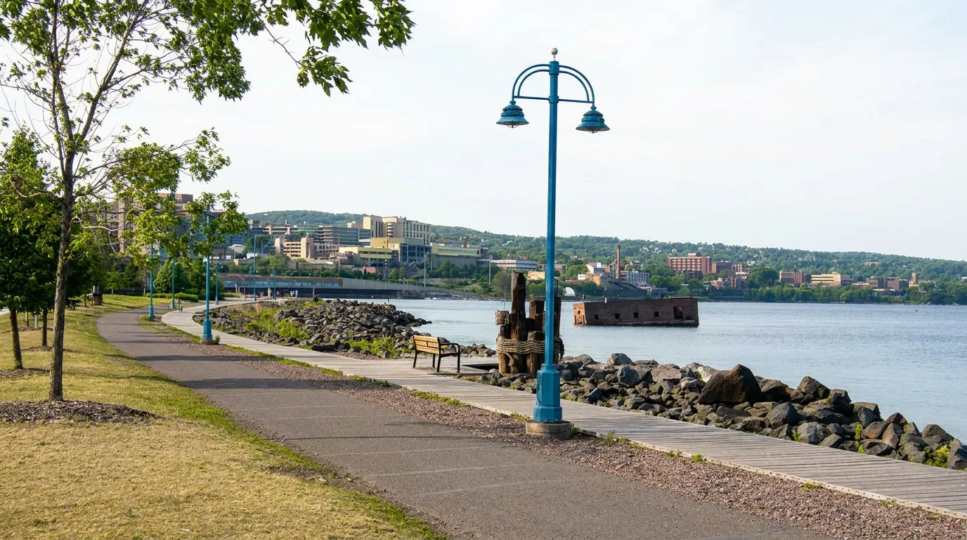 Canal Park in Duluth, ehemaliges Hafenviertel am Seeufer