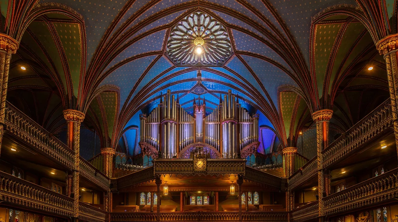 Notre-Dame Basilica of Montreal, a stop on the Old Montreal walking route
