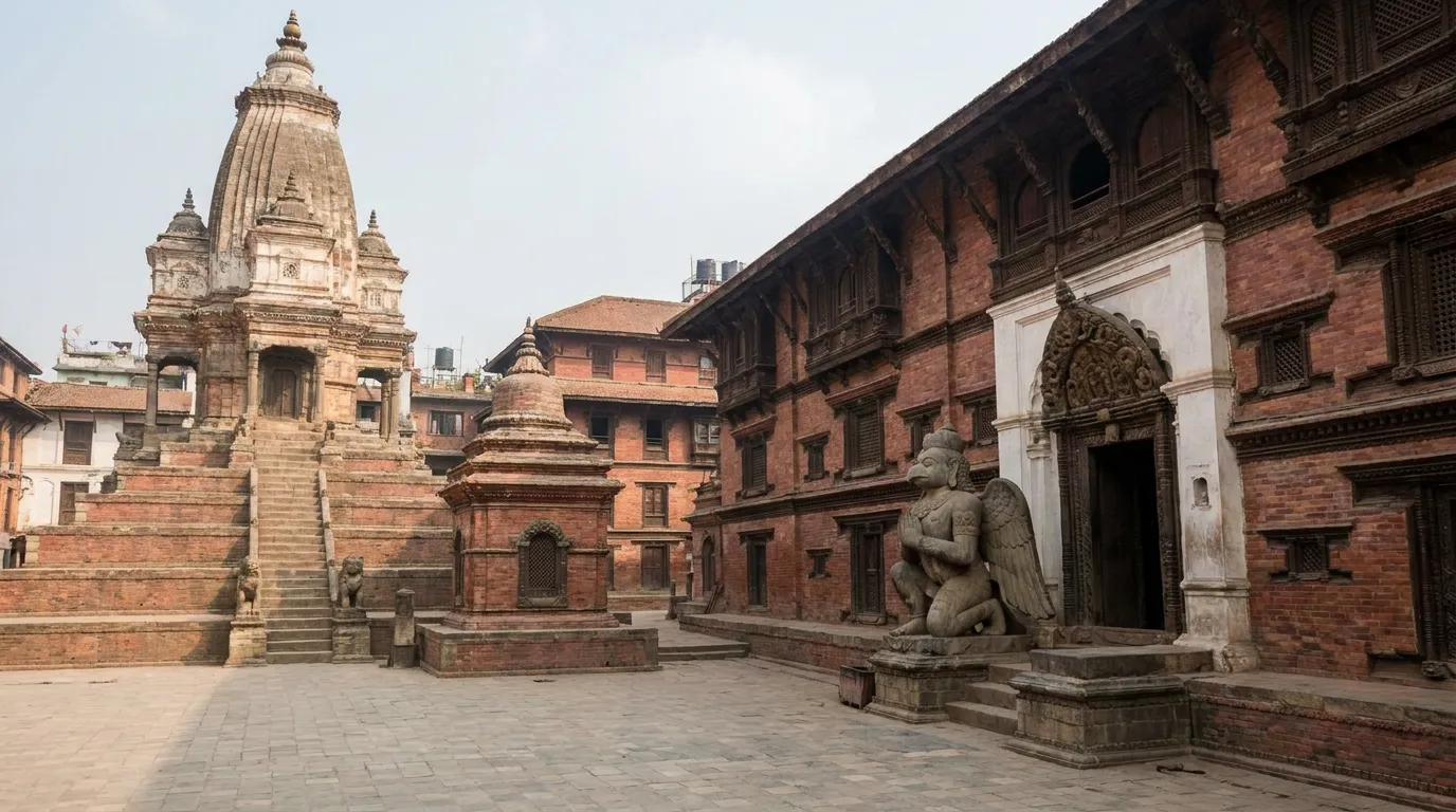 Kathmandu Durbar Square, the former royal palace complex at the start of the walk